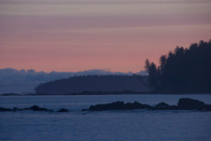 Island world in the afterglow, Vancouver Island, Canada Island world in the afterglow, Vancouver Island, Canada